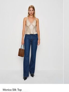Reformation Monica silk top